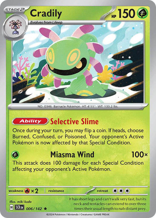 Cradily 6/142 Holo Rare - MissingNo.