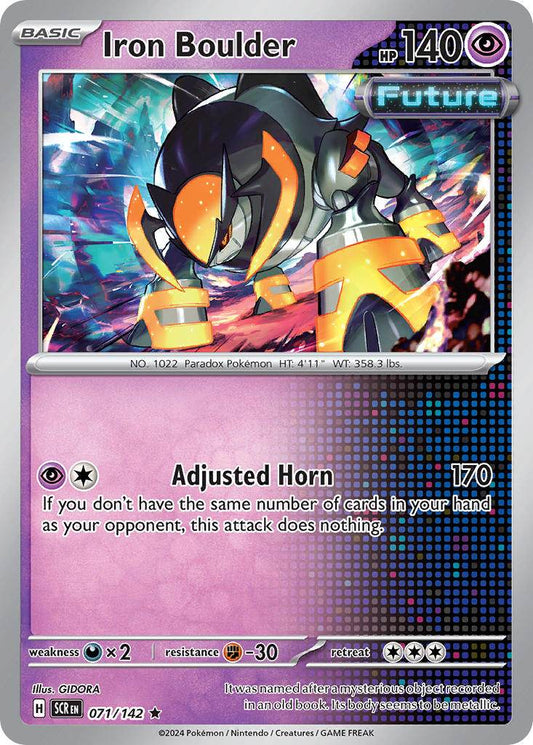 Iron Boulder 71/142 Non-Holo Play! Pokémon Stamp Prize Pack Series 6 Exclusive - MissingNo.