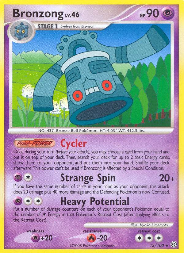Bronzong 13/100 Reverse Rare - MissingNo.
