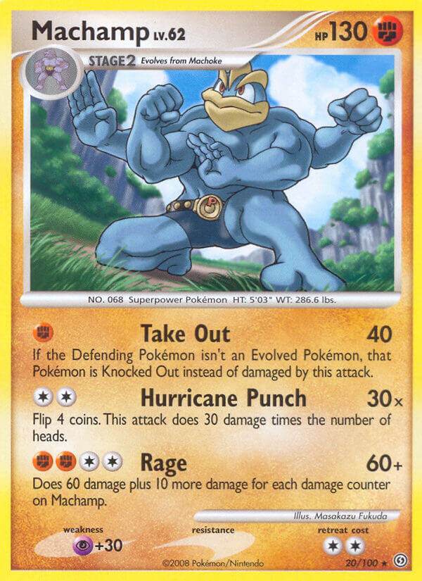 Machamp 20/100 Reverse Rare - MissingNo.