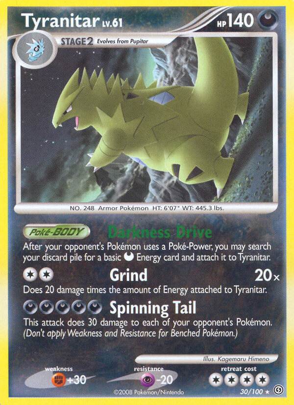 Tyranitar 30/100 Non-Holo Rare - MissingNo.
