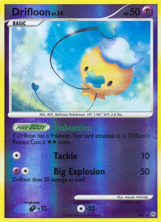 Drifloon SH1 Reverse Secret Rare - MissingNo.