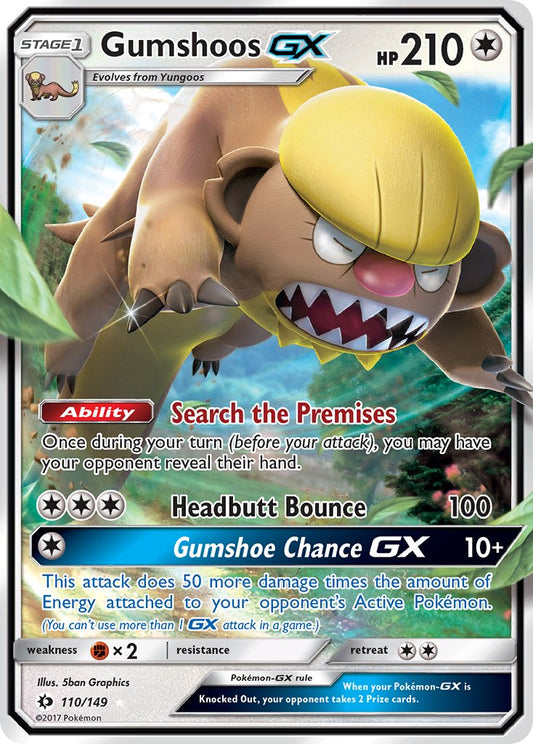 Gumshoos GX 110/149 Holo Rare GX - MissingNo.