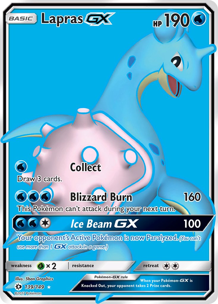 Lapras GX 139/149 Holo Ultra Rare GX - MissingNo.