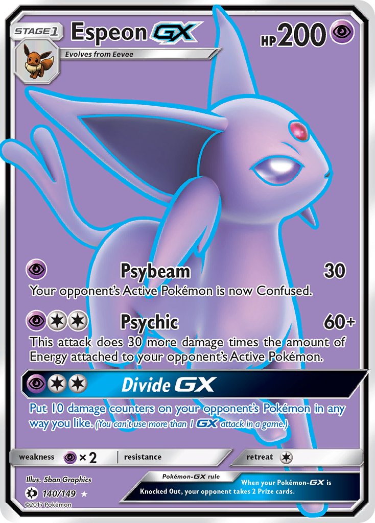 Espeon GX 140/149 Holo Ultra Rare GX - MissingNo.