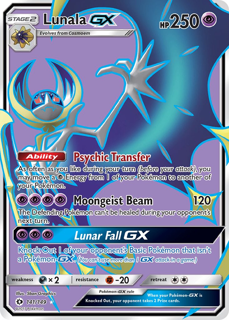 Lunala GX 141/149 Holo Ultra Rare GX - MissingNo.