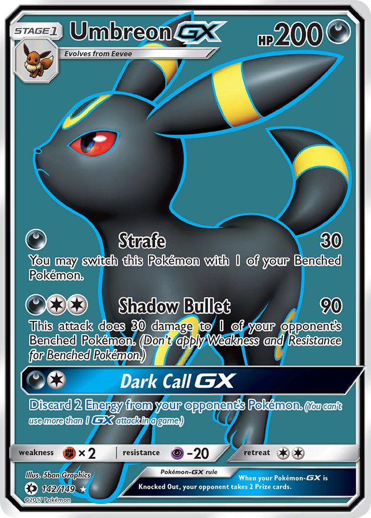 Umbreon GX 142/149 Holo Ultra Rare GX - MissingNo.
