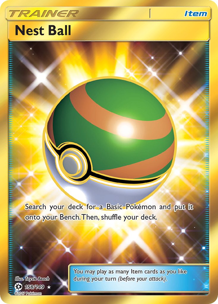 Nest Ball 158/149 Gold Secret Rare - MissingNo.