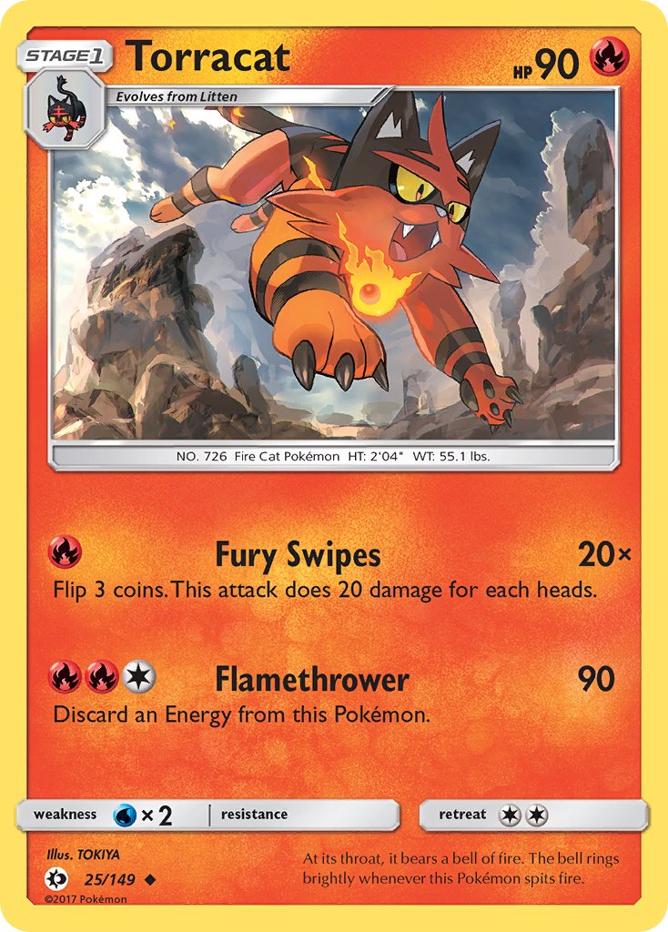 Torracat 25/149 Reverse Uncommon - MissingNo.