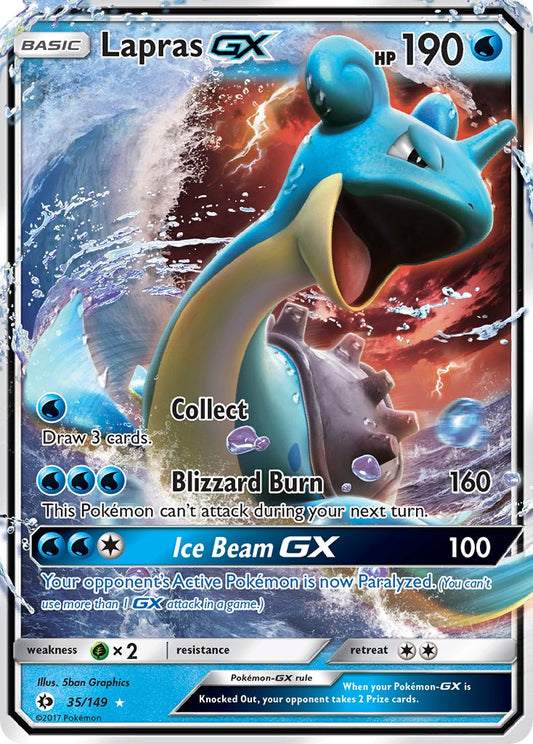 Lapras GX 35/149 Holo Rare GX - MissingNo.