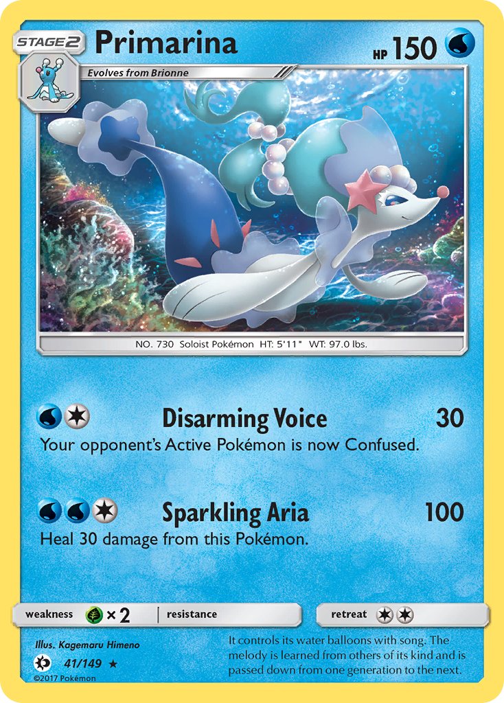 Primarina 41/149 Reverse Rare - MissingNo.