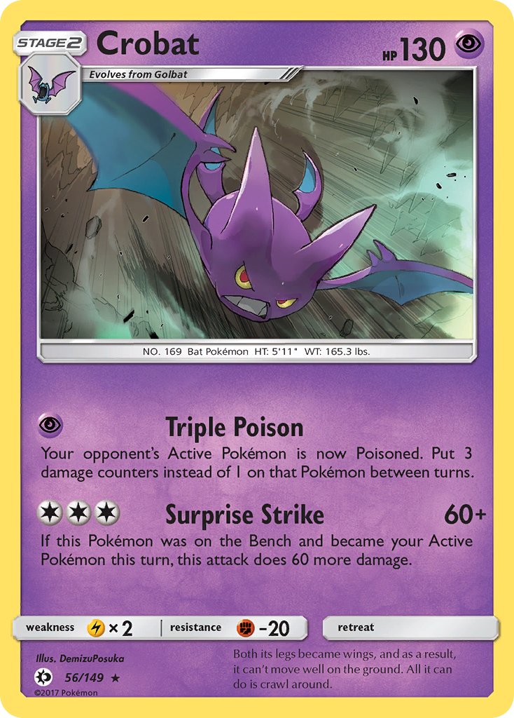 Crobat 56/149 Reverse Rare - MissingNo.