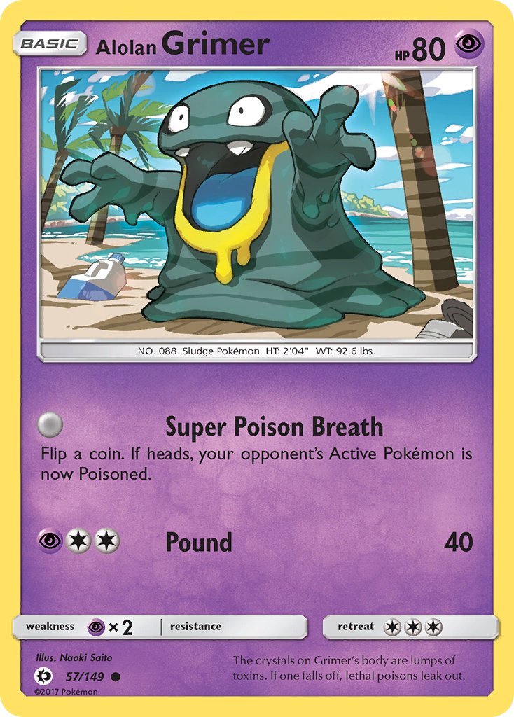 Alolan Grimer 57/149 Reverse Common - MissingNo.