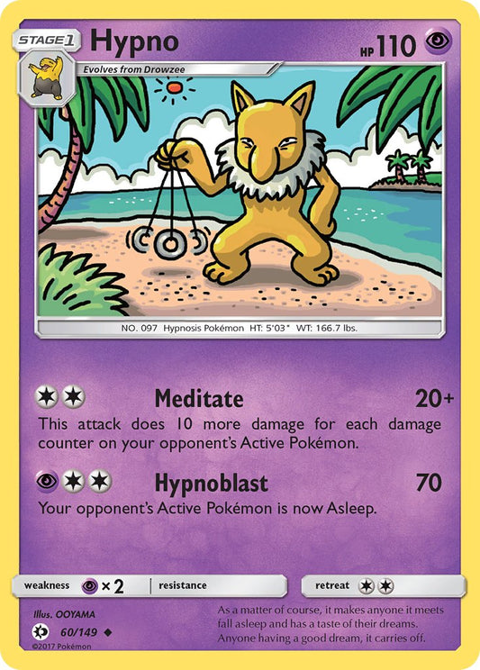 Hypno 60/149 Reverse Uncommon - MissingNo.