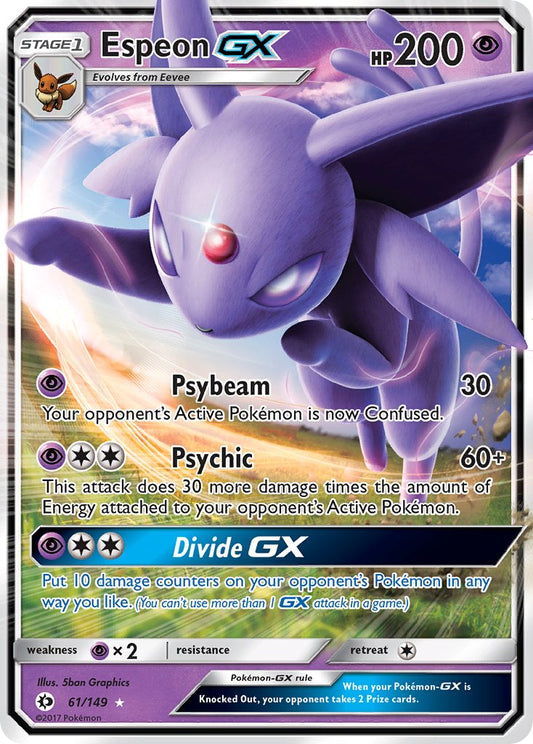 Espeon GX 61/149 Holo Rare GX - MissingNo.