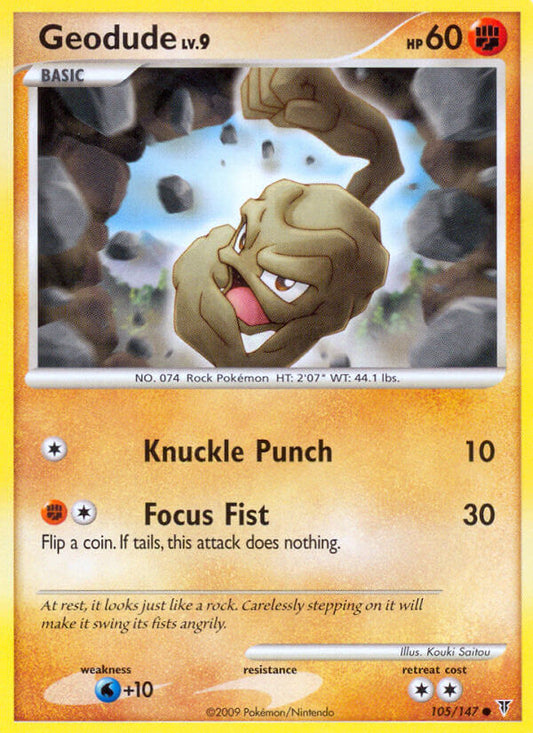 Geodude 105/147 Reverse Common - MissingNo.