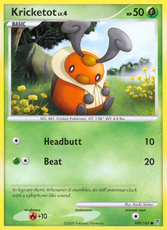 Kricketot 109/147 Reverse Common - MissingNo.