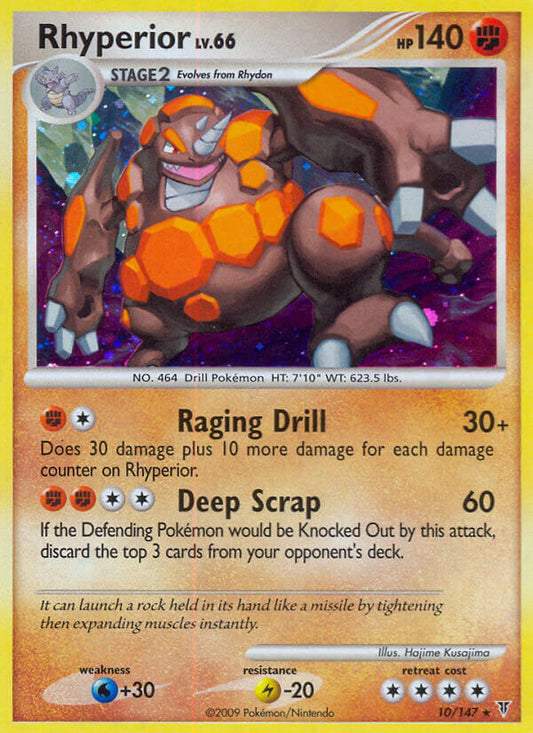 Rhyperior 10/147 Reverse Rare - MissingNo.