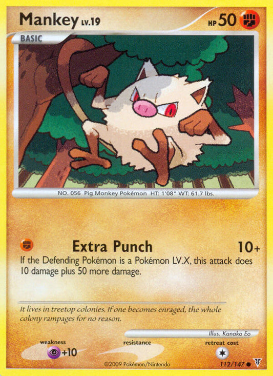 Mankey 112/147 Reverse Common - MissingNo.