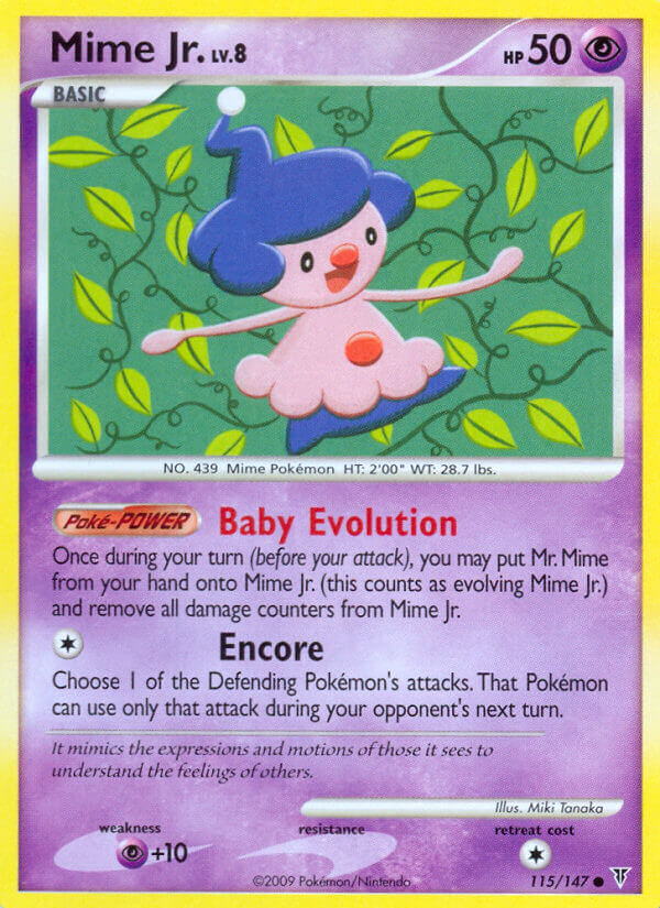 Mime Jr. 115/147 Reverse Common - MissingNo.