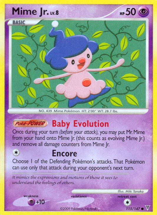 Mime Jr. 115/147 Reverse Common - MissingNo.