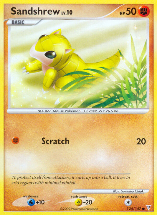 Sandshrew 124/147 Common - MissingNo.