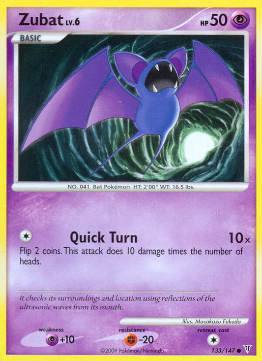 Zubat 133/147 Reverse Common - MissingNo.