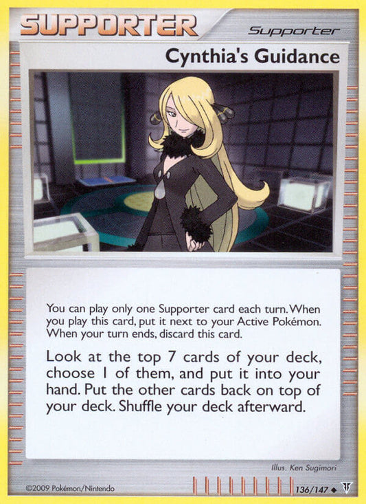 Cynthia's Guidance 136/147 Crosshatch Holo Player Rewards Program 2009-2010 (Tier Two) - MissingNo.