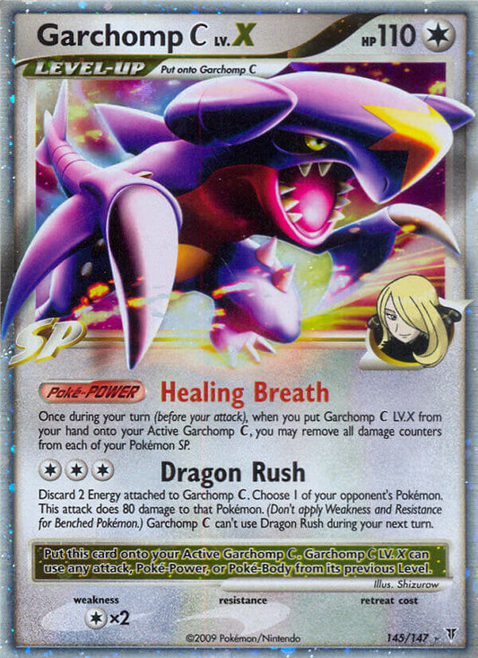 Garchomp C LV.X 145/147 Holo Rare LV.X - MissingNo.