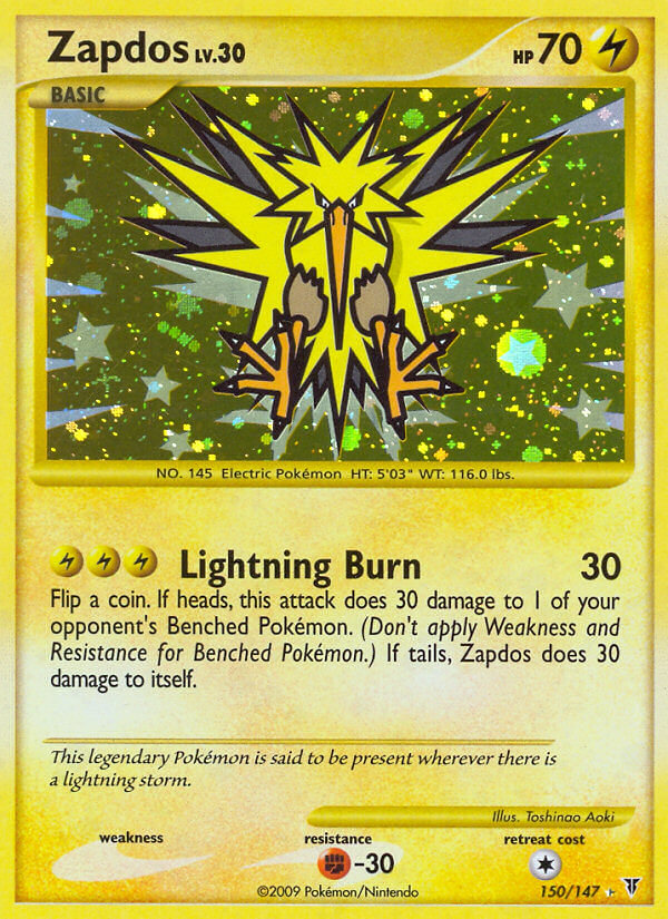 Zapdos 150/147 Holo Secret Rare - MissingNo.