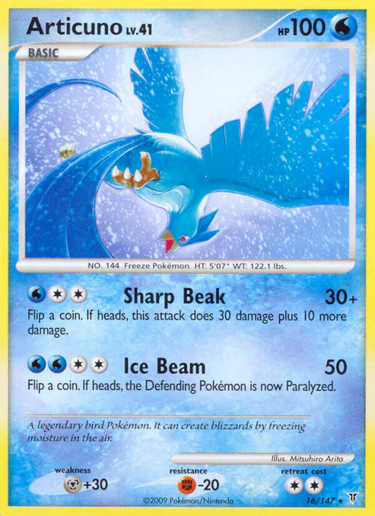 Articuno 16/147 Reverse Rare - MissingNo.
