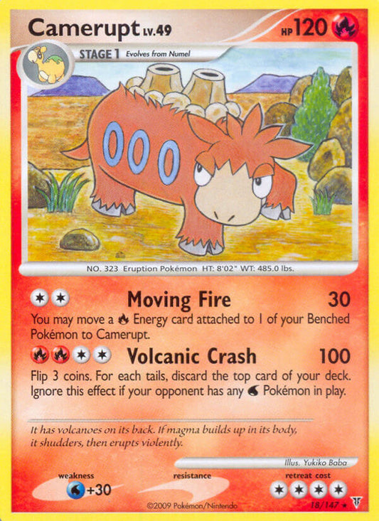 Camerupt 18/147 Reverse Rare - MissingNo.
