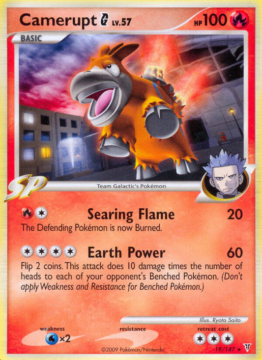 Camerupt G 19/147 Reverse Rare - MissingNo.