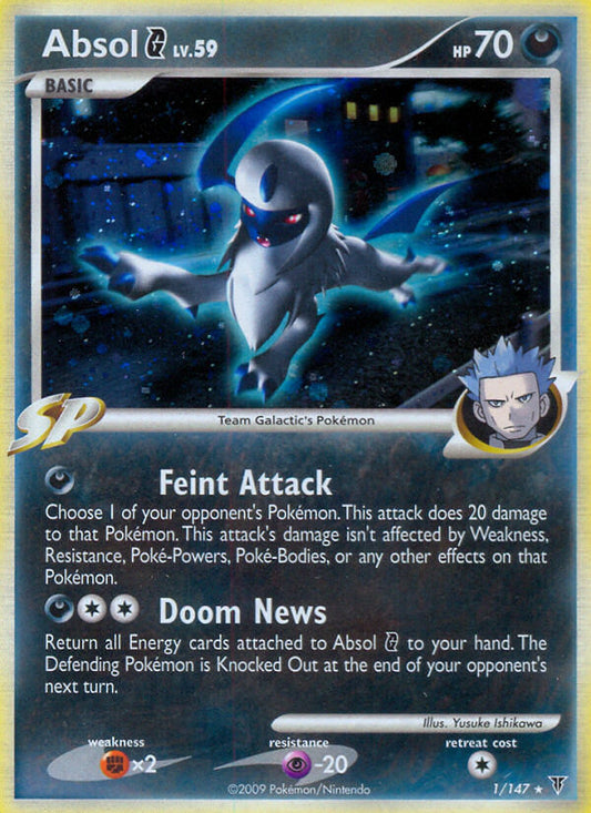 Absol G 1/147 Reverse Rare - MissingNo.