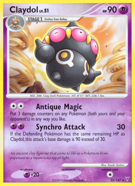 Claydol 22/147 Reverse Rare - MissingNo.