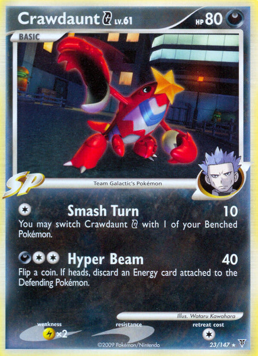 Crawdaunt G 23/147 Reverse Rare - MissingNo.