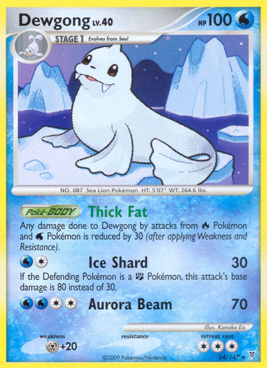 Dewgong 24/147 Reverse Rare - MissingNo.