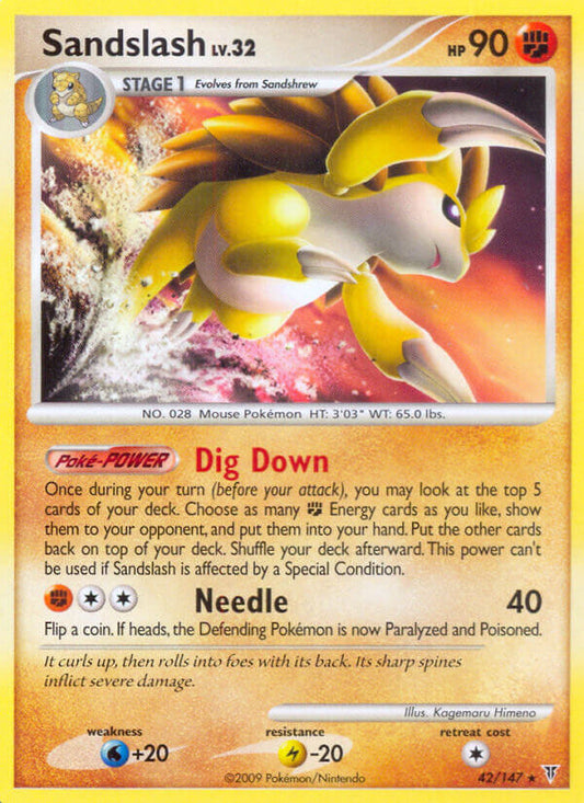 Sandslash 42/147 Non-Holo Rare - MissingNo.