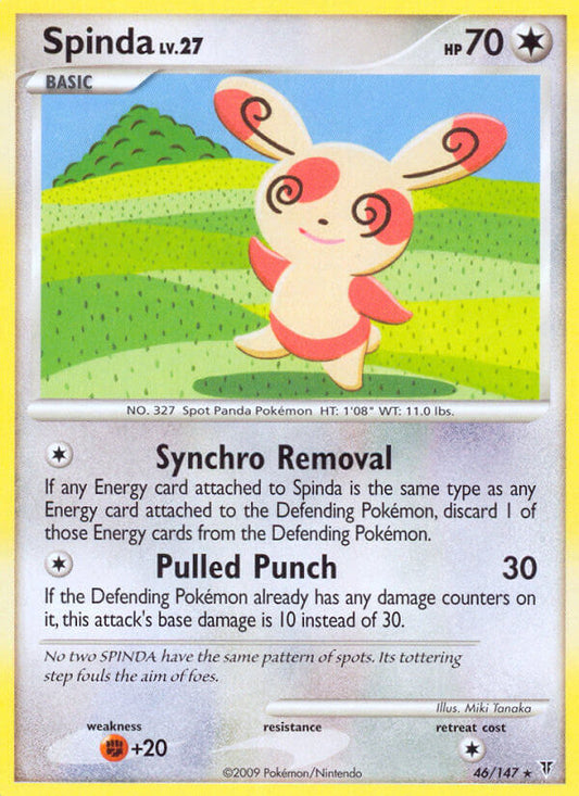 Spinda 46/147 Reverse Rare - MissingNo.
