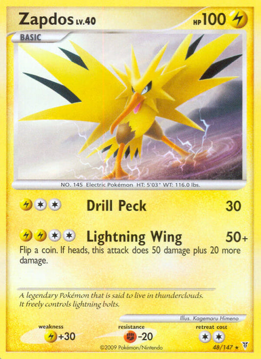 Zapdos 48/147 Reverse Rare - MissingNo.