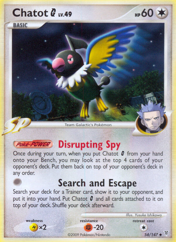 Chatot G 54/147 Reverse Uncommon - MissingNo.