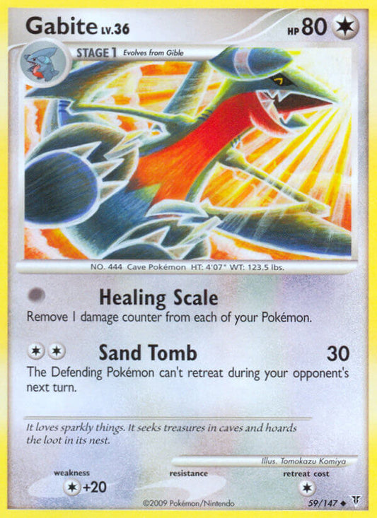 Gabite 59/147 Reverse Uncommon - MissingNo.
