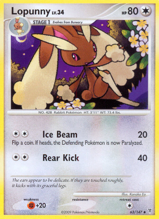 Lopunny 63/147 Reverse Uncommon - MissingNo.