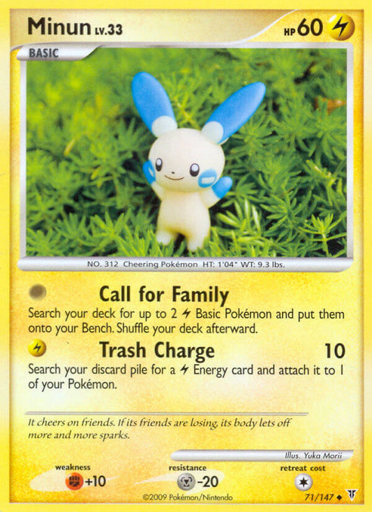Minun 71/147 Reverse Uncommon - MissingNo.