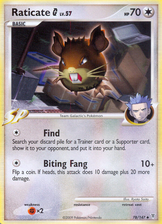 Raticate G 78/147 Reverse Uncommon - MissingNo.
