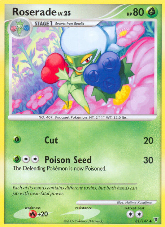 Roserade 81/147 Reverse Uncommon - MissingNo.