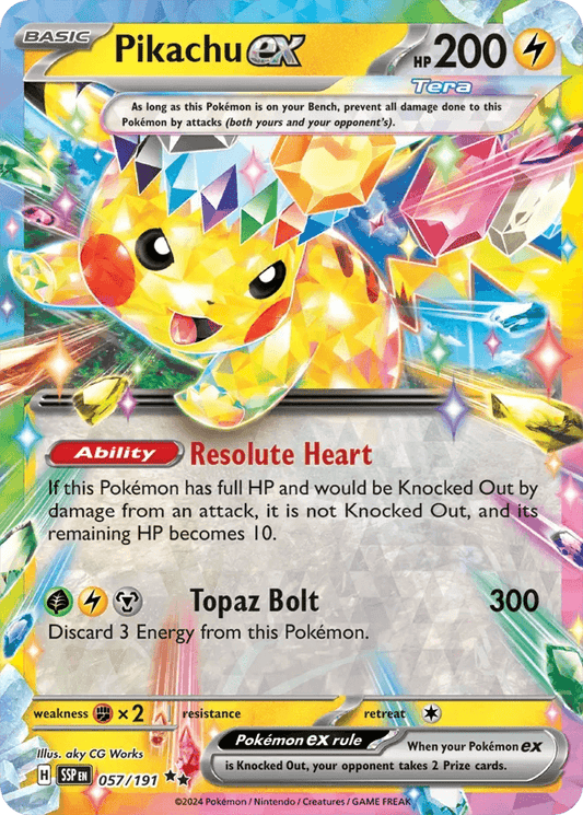 Pikachu ex 57/191 Double Rare ex - MissingNo.
