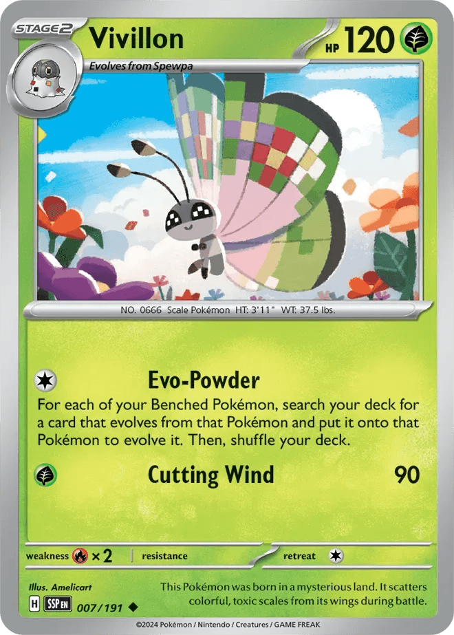 Vivillon 7/191 Uncommon - MissingNo.