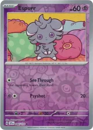 Espurr 84/191 Reverse Common - MissingNo.
