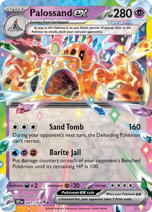 Palossand ex 91/191 Double Rare ex - MissingNo.
